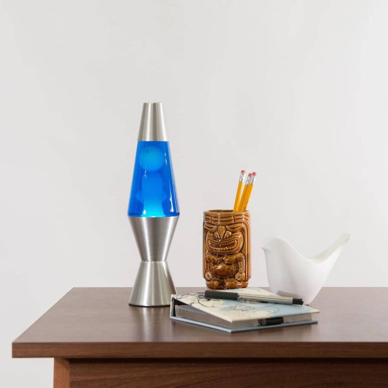 11.5″ LAVA Lamp – White/Blue/Silver - US 7260