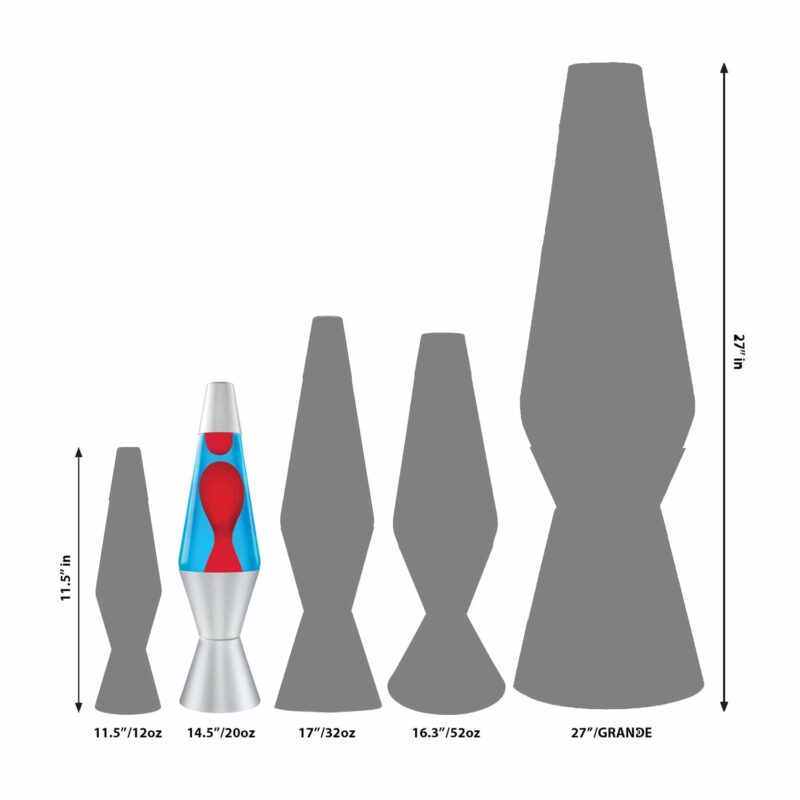 14.5″ LAVA Lamp – Red/Blue/Silver - US 8672
