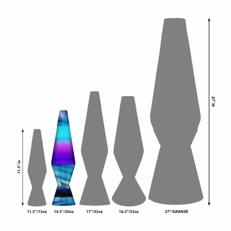 14.5″ LAVA Lamp Colormax Northern Lights – Glitter - US 5159