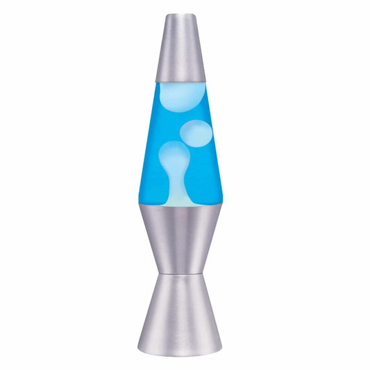 11.5″ LAVA Lamp – White/Blue/Silver - US 7260