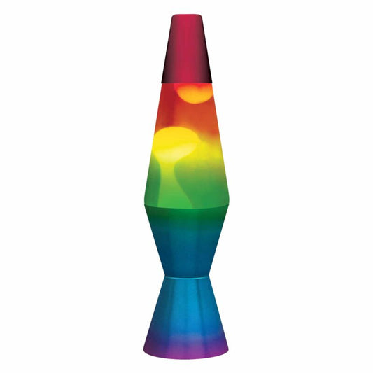 11.5″ LAVA Lamp Rainbow – White/Tricolor - US 7253