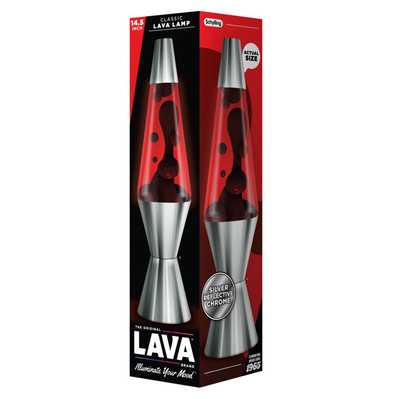 14.5″ Lava Lamp Chrome Plated Crimson - US 8140