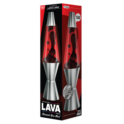 14.5″ Lava Lamp Chrome Plated Crimson - US 8140