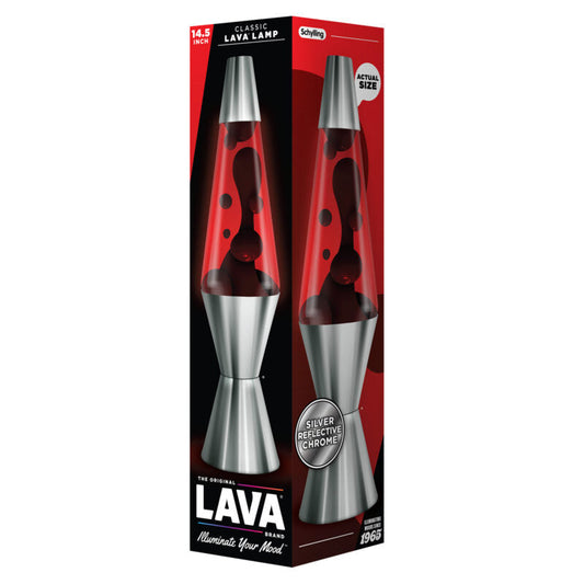 14.5″ Lava Lamp Chrome Plated Crimson - US 8140