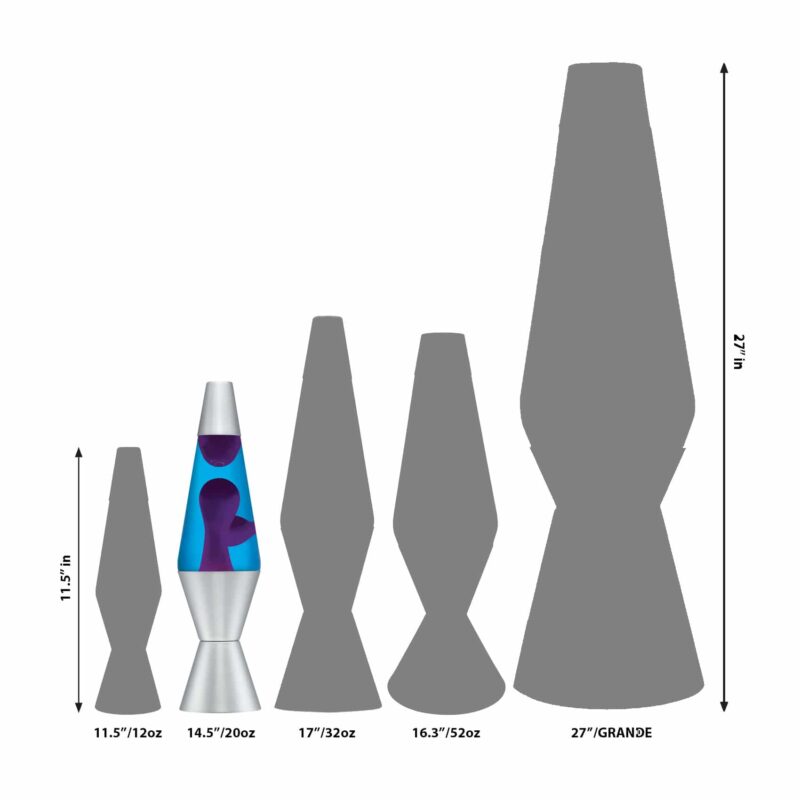 14.5″ LAVA Lamp – Purple/Blue/Silver - US 8032
