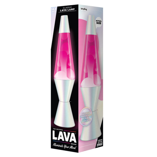 14.5″ Lava Lamp Opalescent Pearl - US 3350