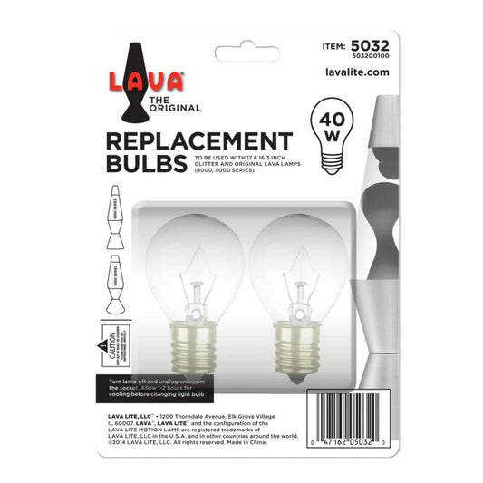 40W LAVA Lamp Light Bulb A15 - US 6787