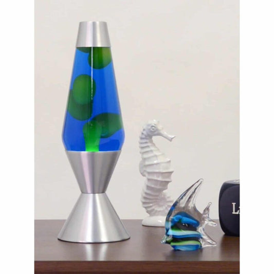 16.3″ LAVA Lamp – Yellow/Blue/Silver - US 5476