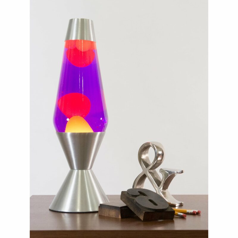 16.3″ LAVA Lamp – Yellow/Purple/Silver - US 7256