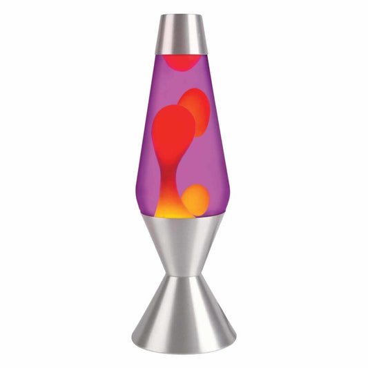 16.3″ LAVA Lamp – Yellow/Purple/Silver - US 7256