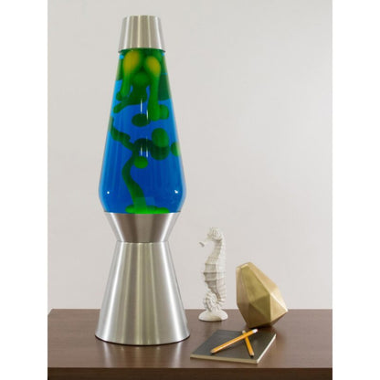 27″ LAVA Lamp Grande – Yellow/Blue/Silver - US 1352